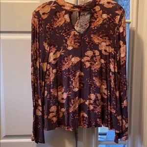 Long sleeve cotton blouse